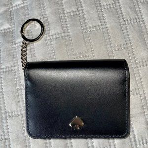 Kate Spade Nadine Slim Bifold Card Holder Case Wallet - Black